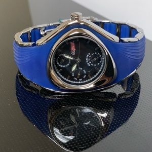 Lady Watch bonspeed Rubber Strap Quartz Black Dial